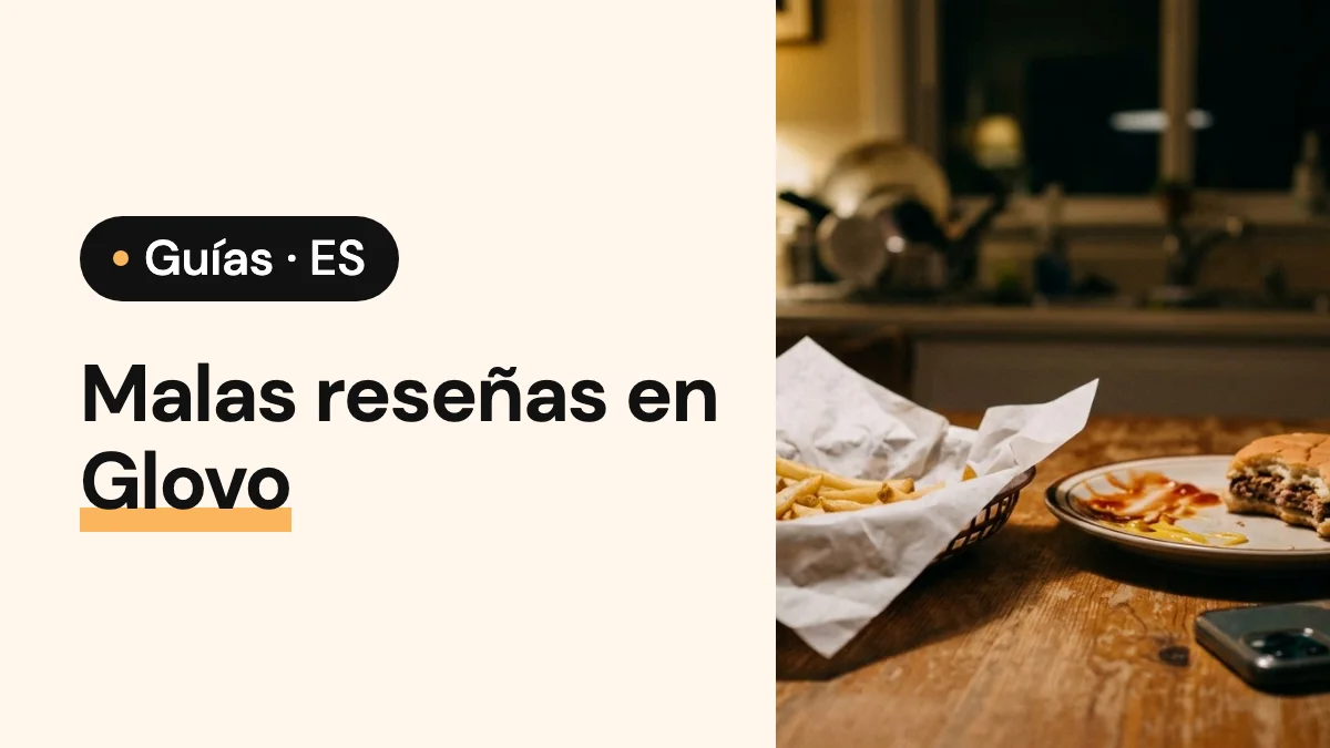 Imagen de portada del artículo: Malas reseñas en Glovo: dónde verlas y qué hacer