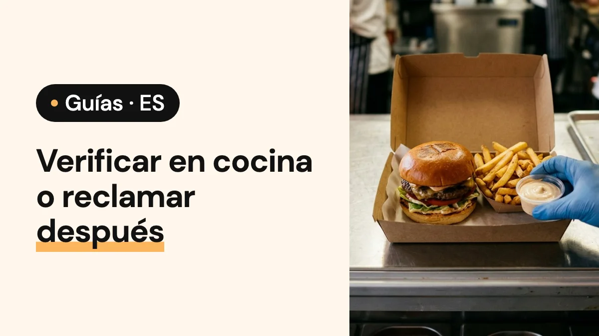 Imagen de portada del artículo: Verificar en cocina o reclamar después: qué recupera más